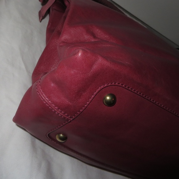 Nina Ricci "Liane" Raspberry Pink Lambskin Bag - Picture 7 of 12